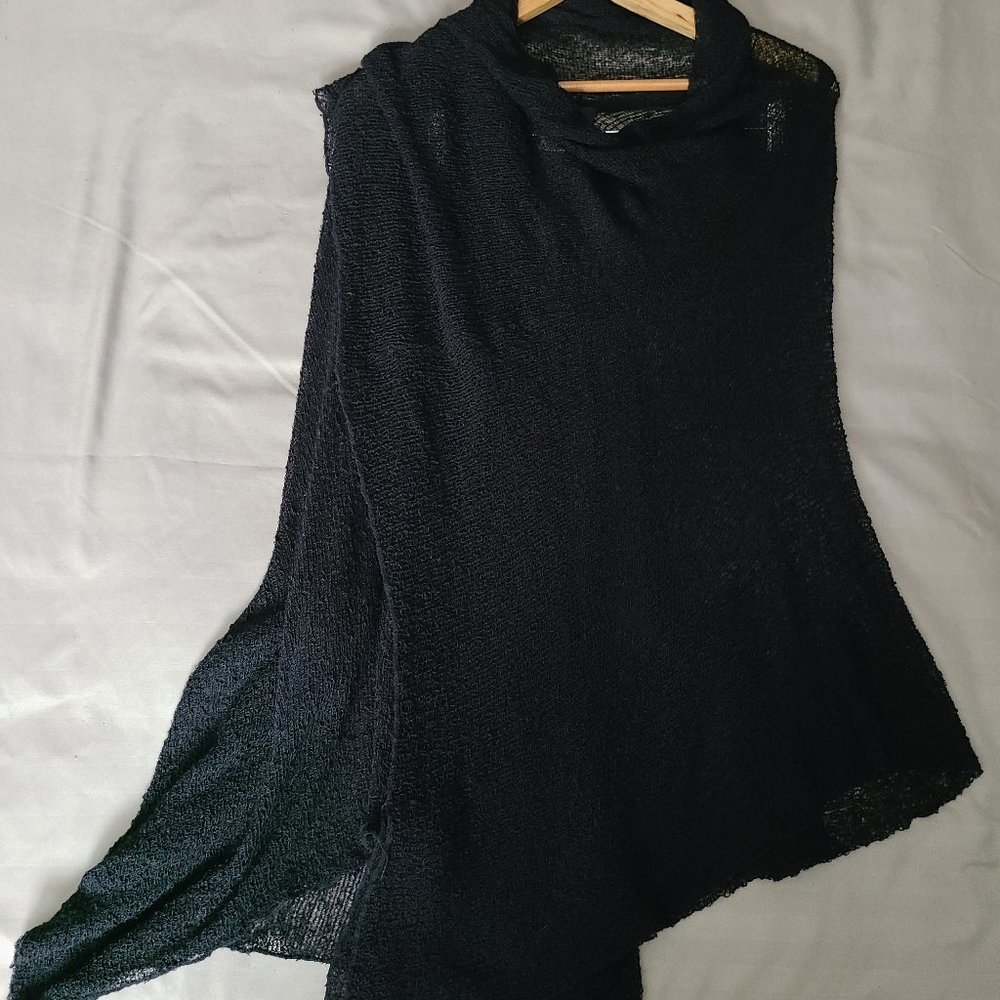 Light Knitted Shawl/Wrap (Asymmetrical)